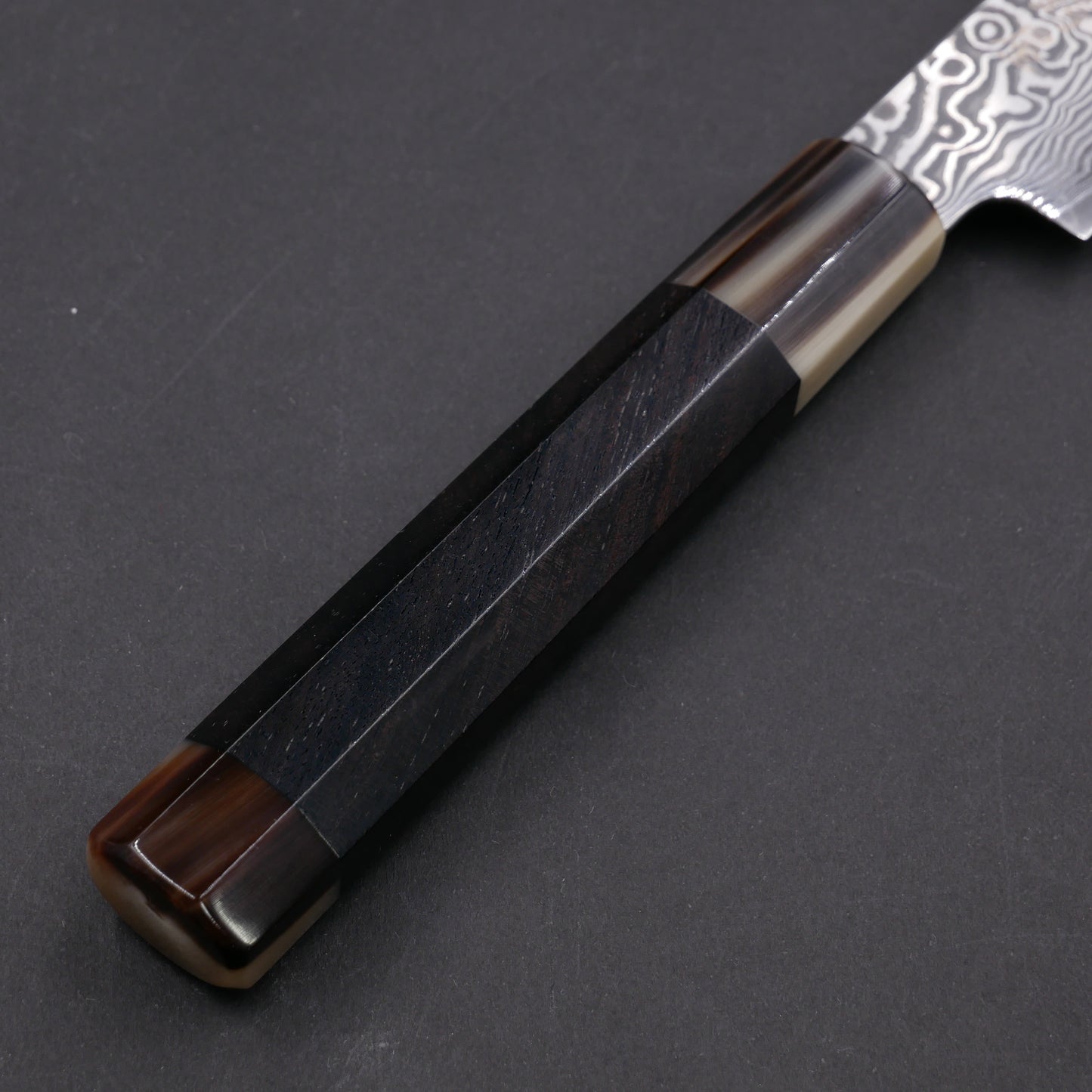 Molybdenum Vanadium Steel 67Layers Damascus Petty Ebony Octagonal Handle