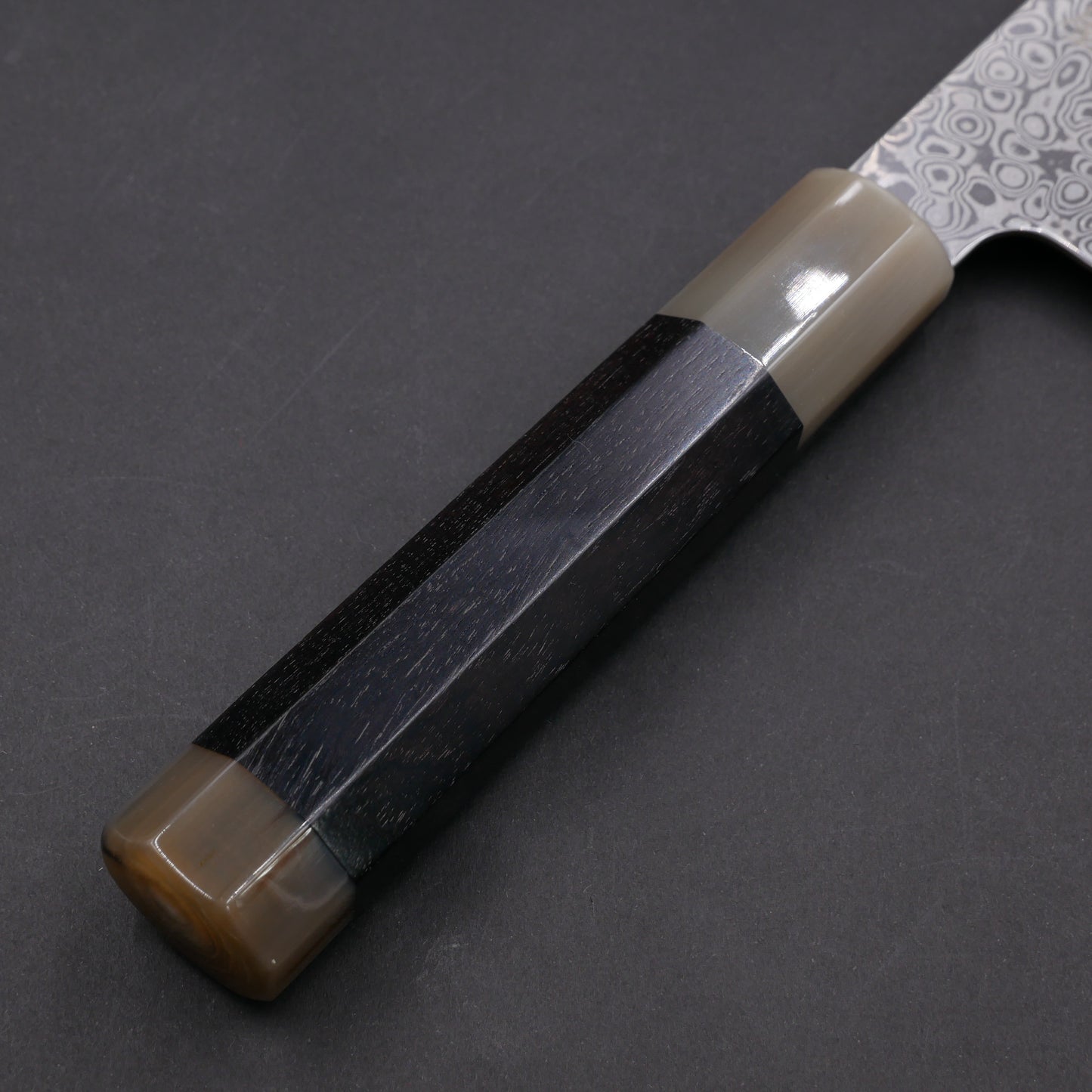 Molybdenum Vanadium Steel 67Layers Damascus Broad Nakiri Ebony Octagonal Handle
