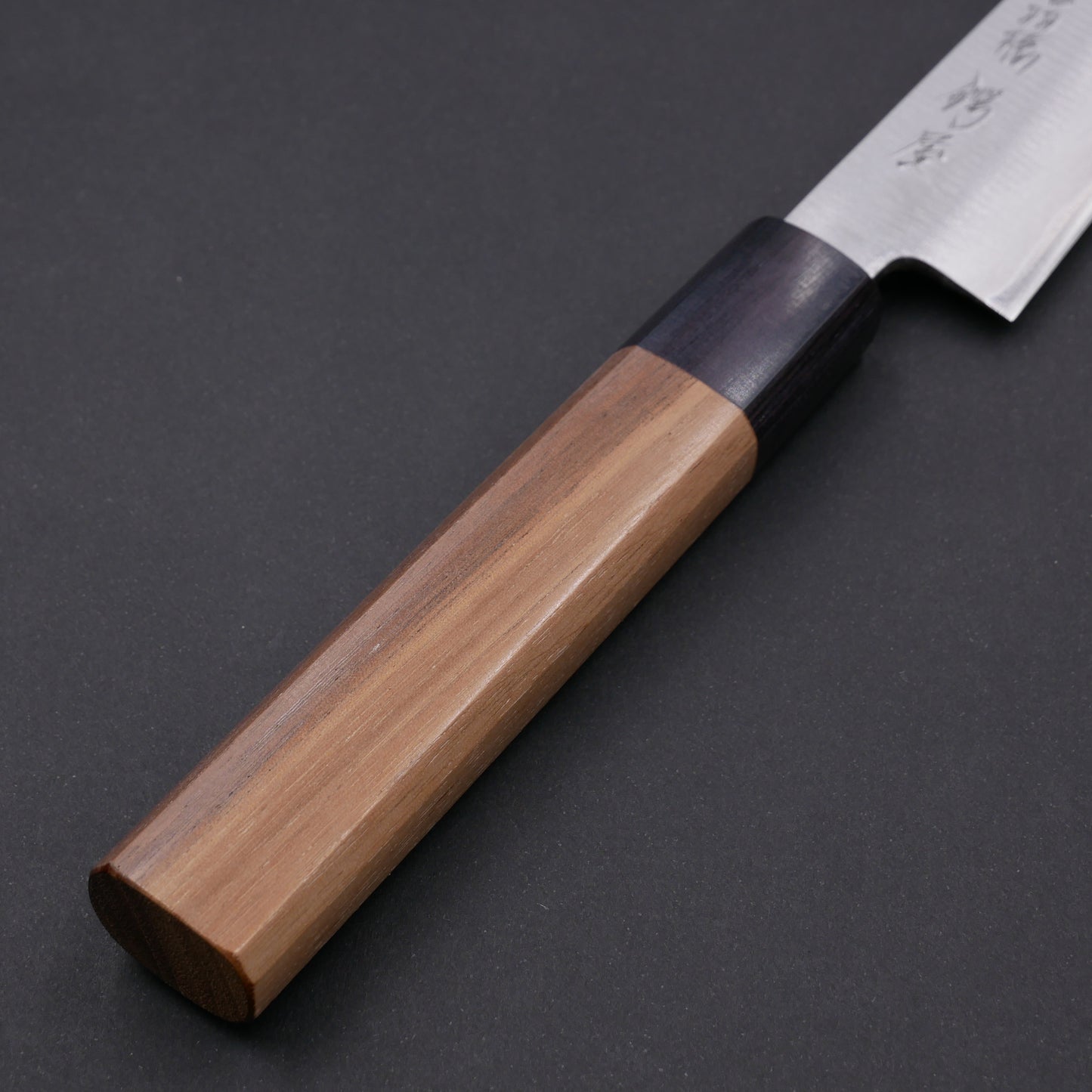 青一鋼 霞仕上 ペティ ウォールナット八角柄