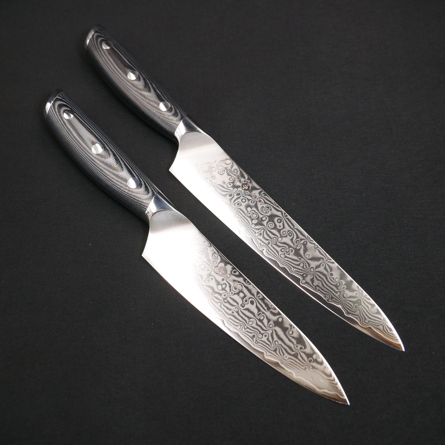 モリブデンバナジウム鋼 67層 ダマスカス ペティ