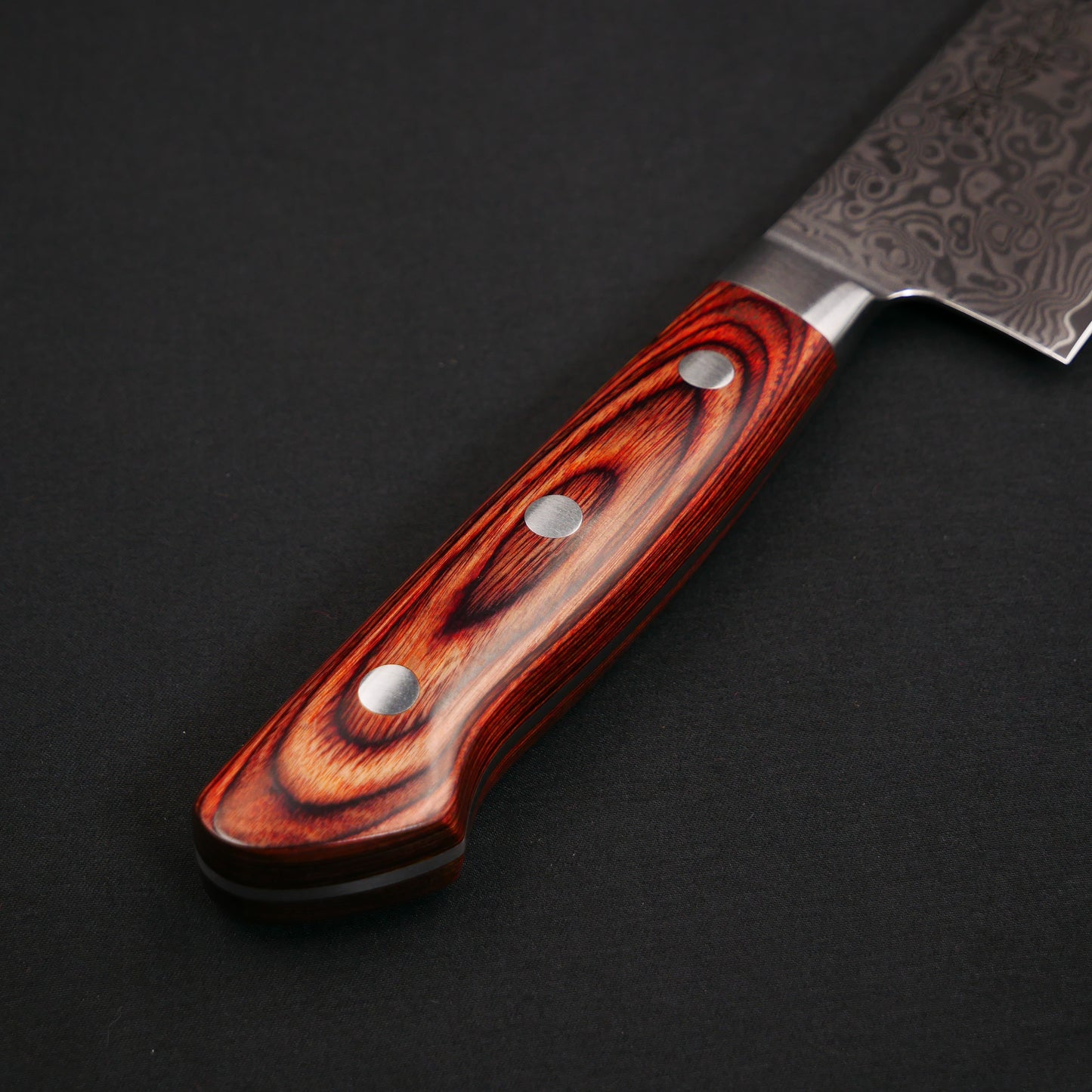 Cobalt Steel Damascus Santoku