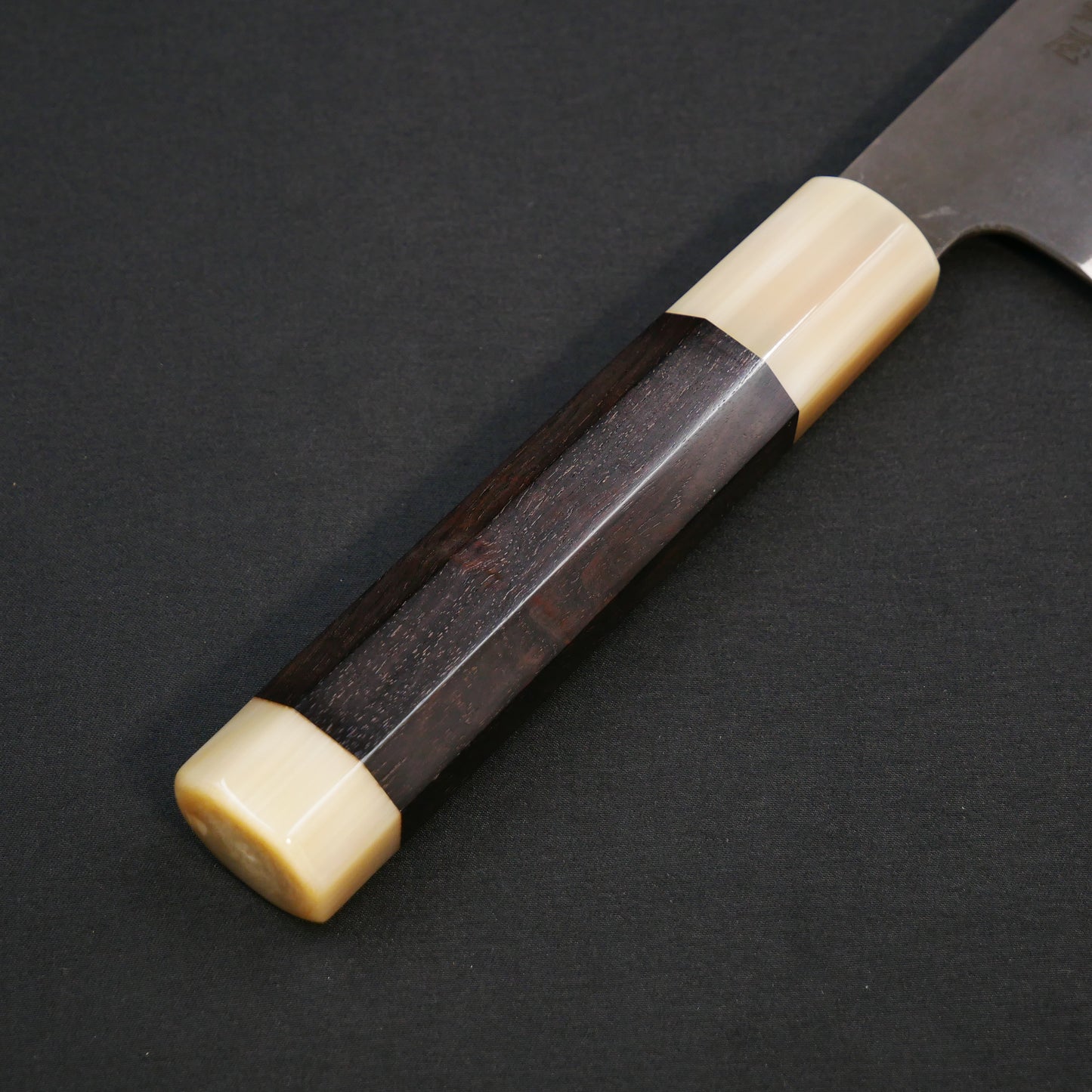 吉田刃物 ZDP189 黒打 切付牛刀 黒檀八角柄