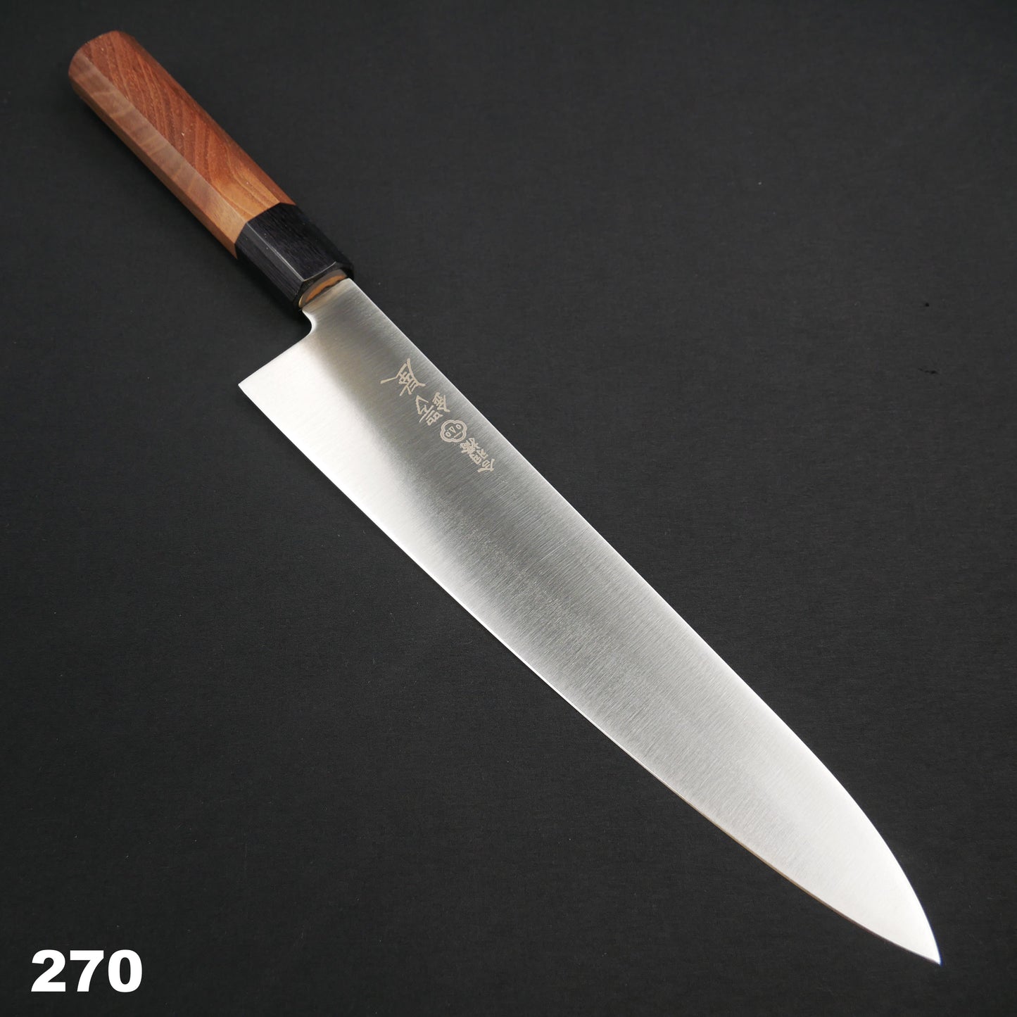 モリブデン鋼 牛刀 ウォールナット八角柄