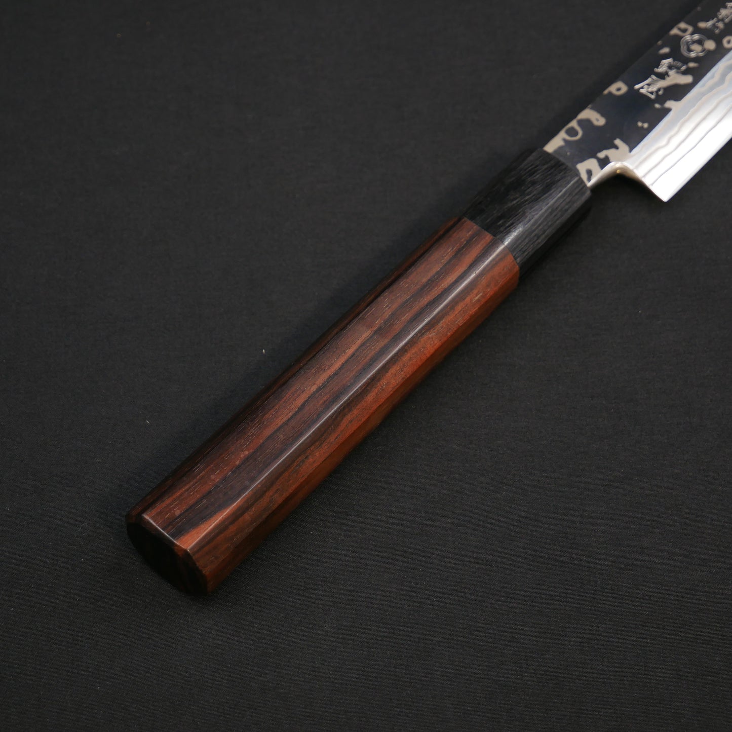 吉田刃物 ZDP189 ダマスカス 柳刃 黒檀八角柄