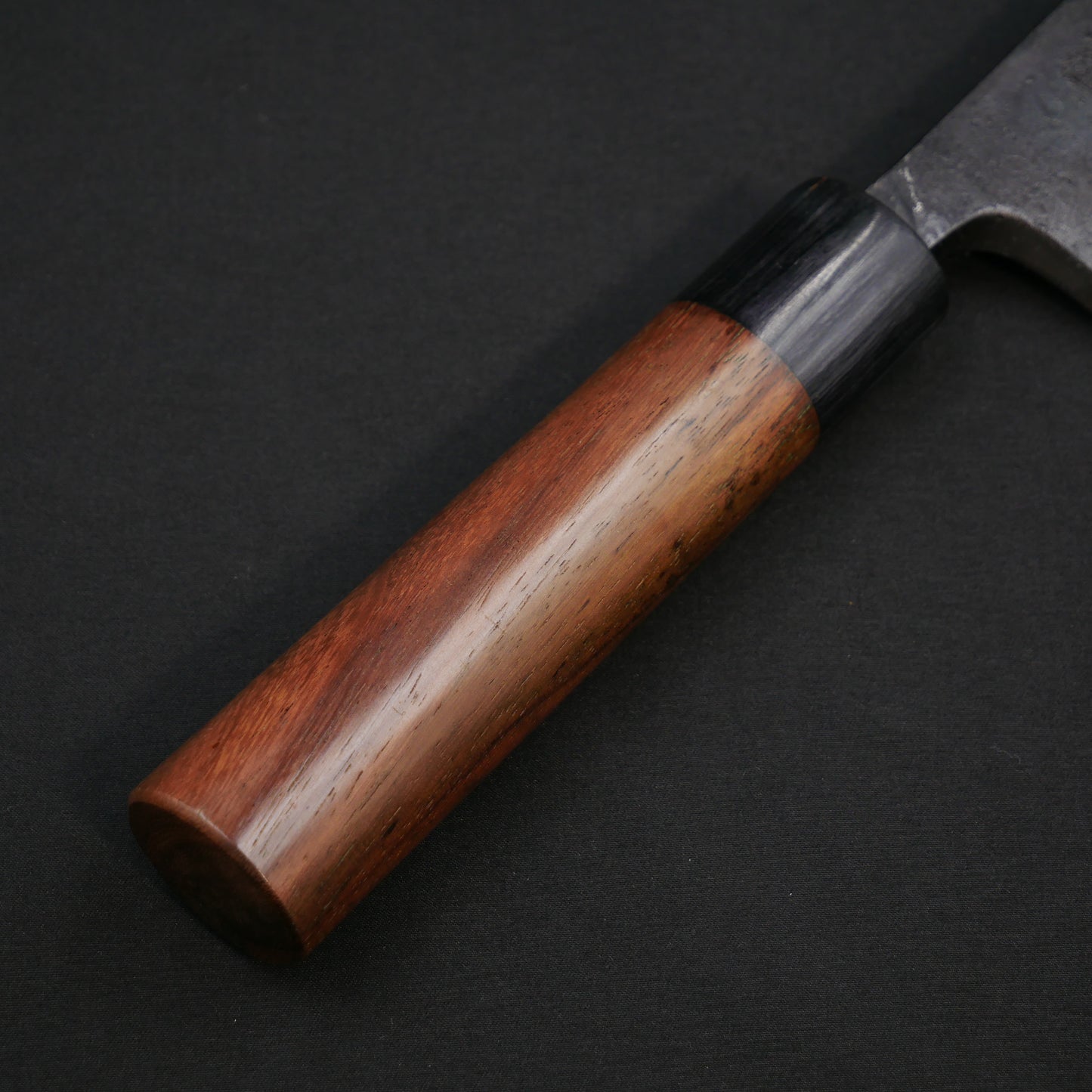 "Tanegashima" Blue#2 Carbon Steel Kurouchi Deba Rosewood Handle