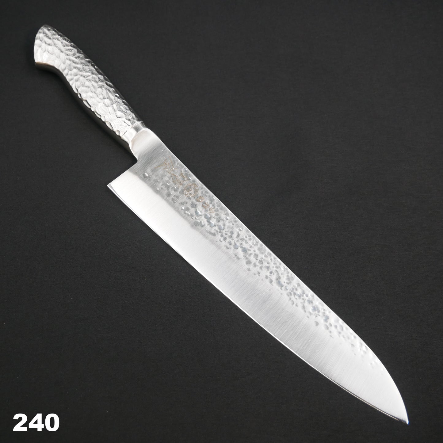 Molybdenum Vanadium Steel Tsuchime Gyuto Stainless Handle