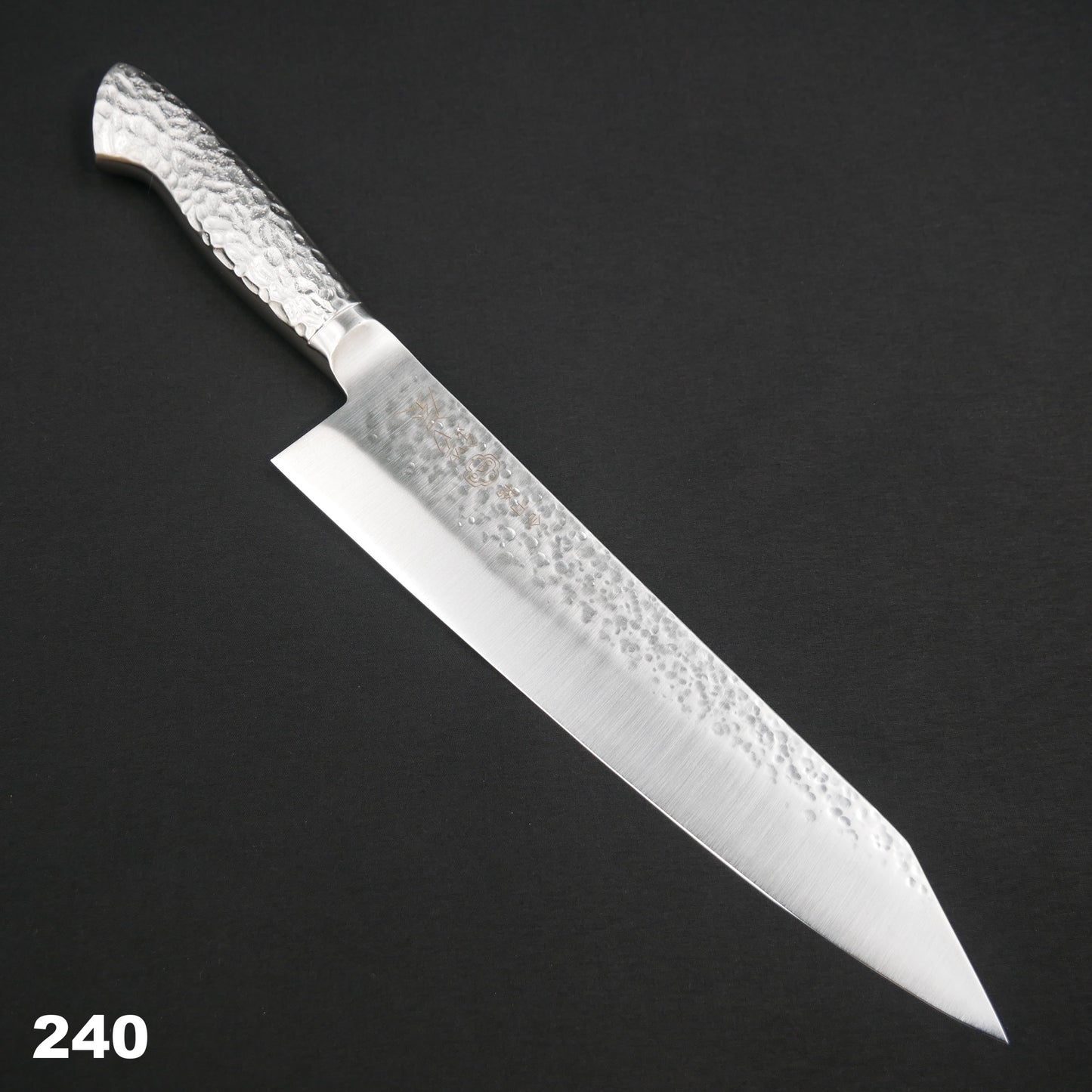 Molybdenum Vanadium Steel Tsuchime Kiritsuke Gyuto Stainless Handle