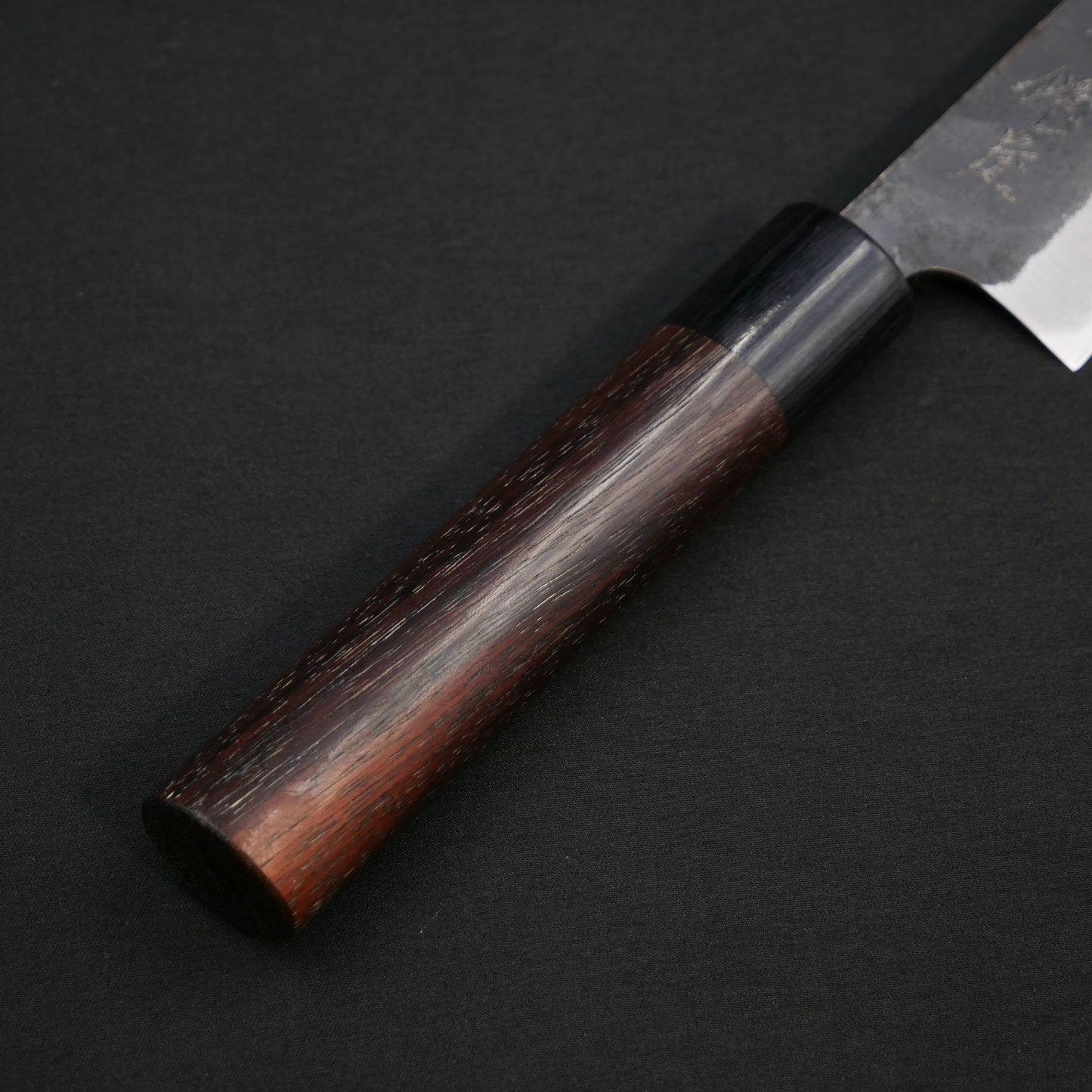 本種子島 青二鋼 黒打 小三徳 紫檀柄