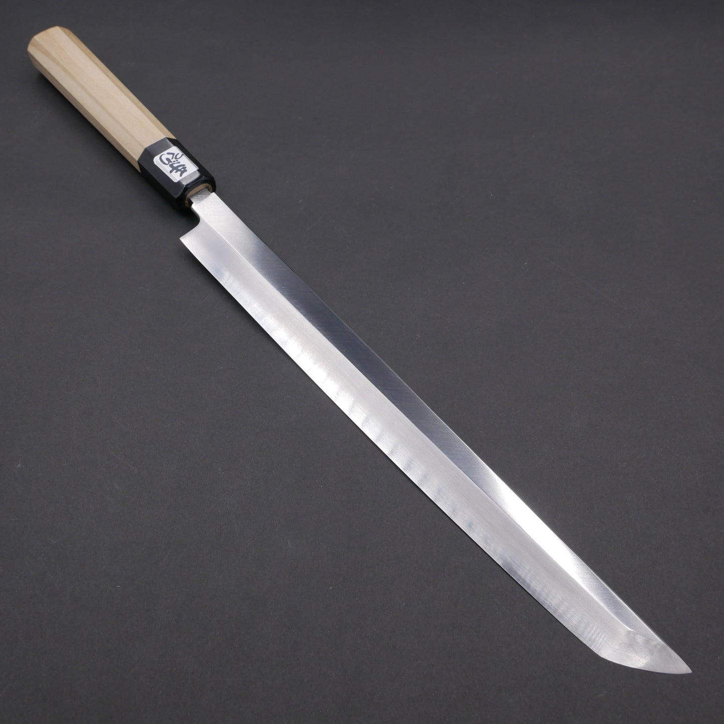 Silver#3 Stainless Steel Fine-Finish Sakimaru Takohiki Magnolia Octagonal Handle