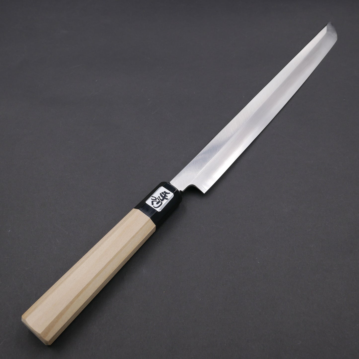 Silver#3 Stainless Steel Fine-Finish Sakimaru Takohiki Magnolia Octagonal Handle