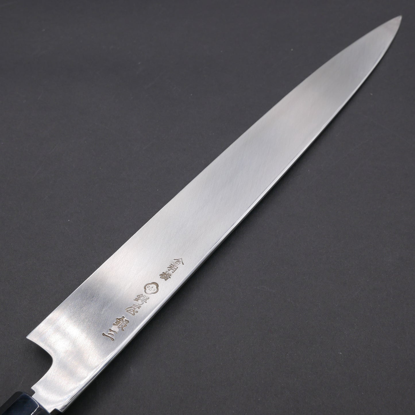 Silver#3 Stainless Steel Fine-Finish Yanagiba Magnolia Octagonal Handle