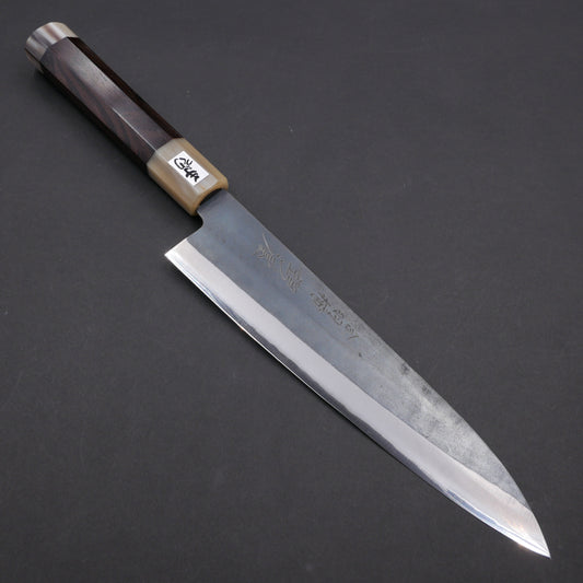 Yoshida Hamono ZDP189 Kurouchi Gyuto Ebony Octagonal Handle