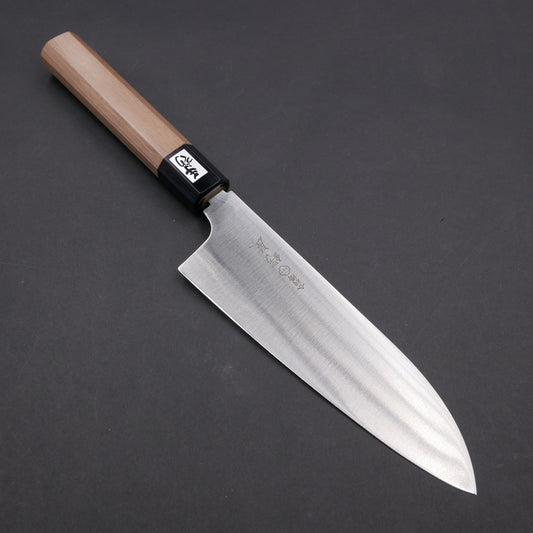 Molybdenum Steel Santoku Walnut Octagonal Handle