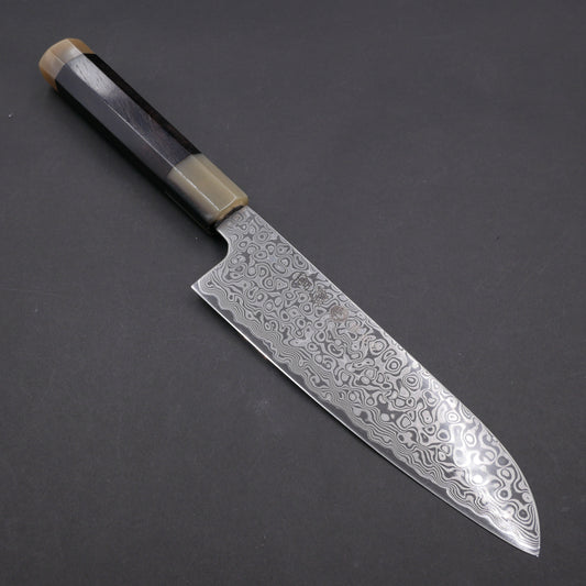 Molybdenum Steel 67Layers Damascus Santoku Ebony Octagonal Handle