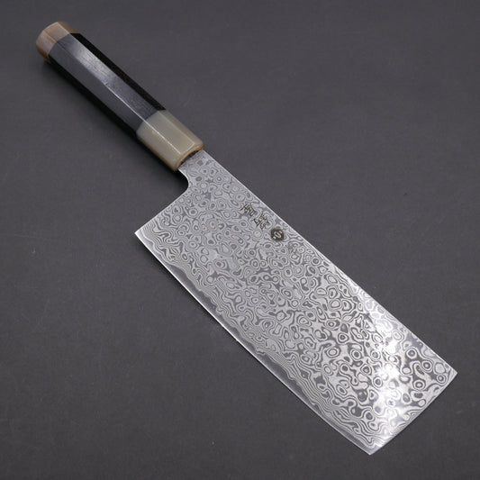 Molybdenum Steel 67Layers Damascus Nakiri Ebony Octagonal Handle