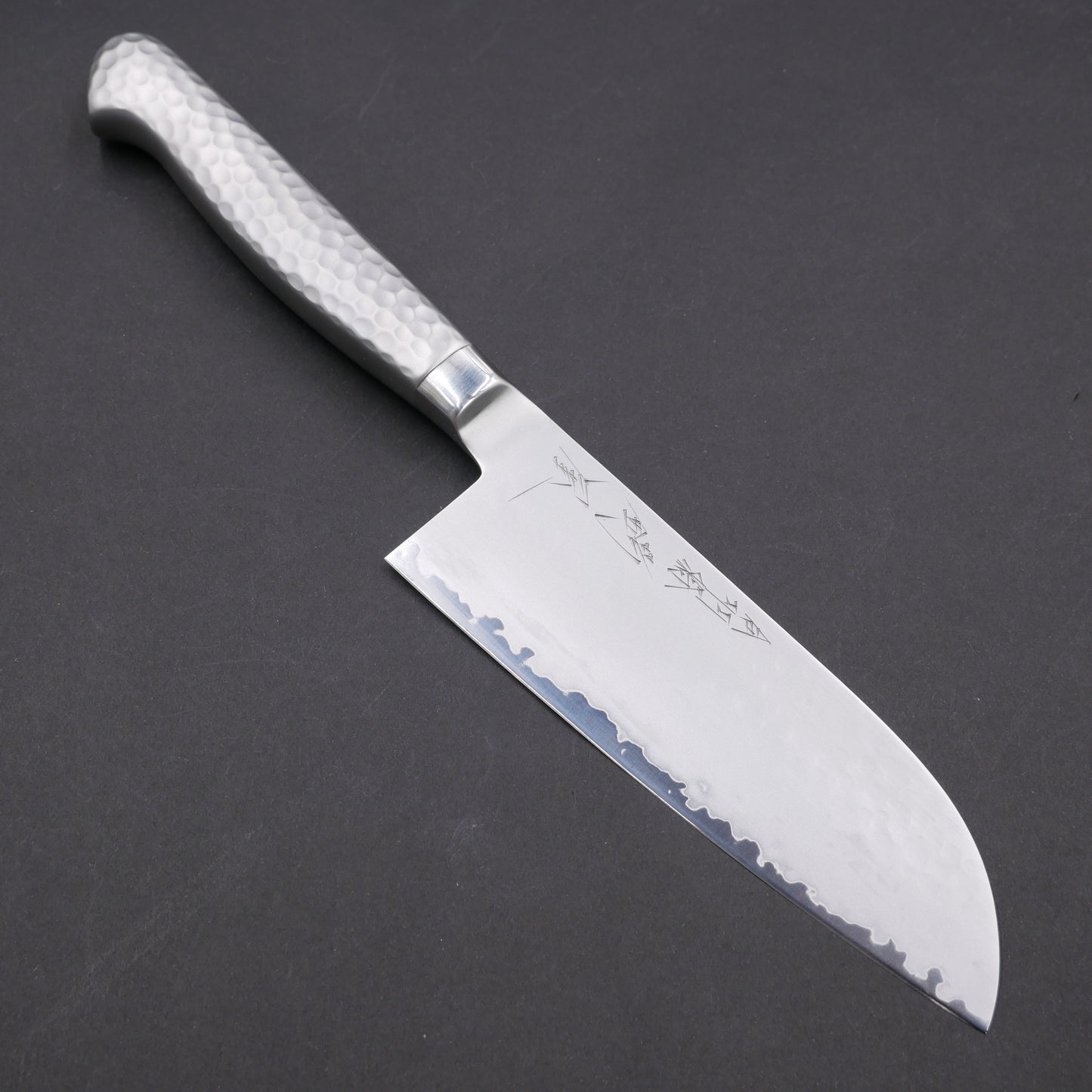 Molybdenum Steel Tsuchime Small Santoku Stainless Handle