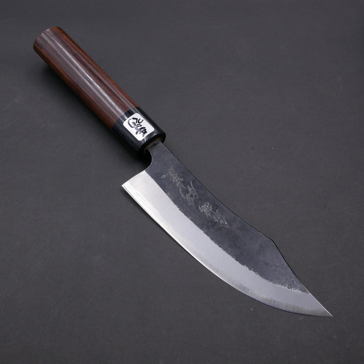 "Tanegashima" Blue#2 Carbon Steel Kurouchi Deer Fillet Knife Rosewood Handle