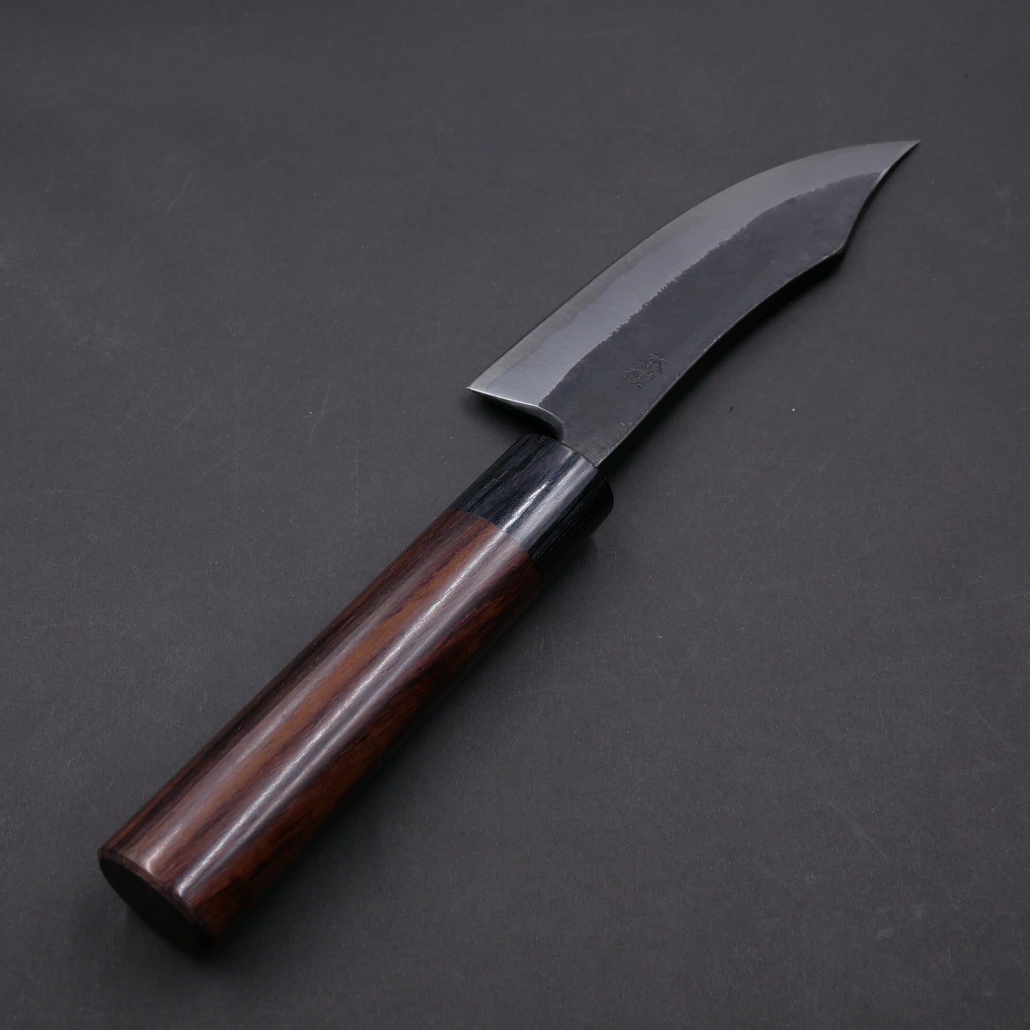 "Tanegashima" Blue#2 Carbon Steel Kurouchi Deer Fillet Knife Rosewood Handle