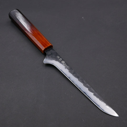 Molybdenum Steel Kurouchi Tsuchime Paring Oak Urushi Octagonal Handle