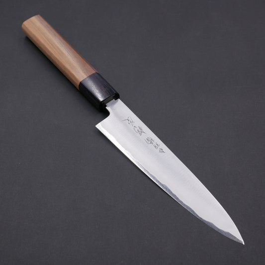 Blue#1 Carbon Steel Kasumi Petty Walnut Octagonal Handle