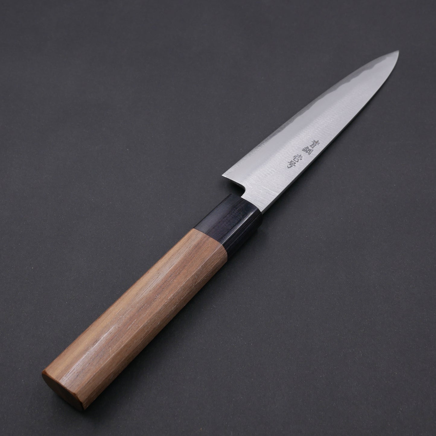 Blue#1 Carbon Steel Kasumi Petty Walnut Octagonal Handle