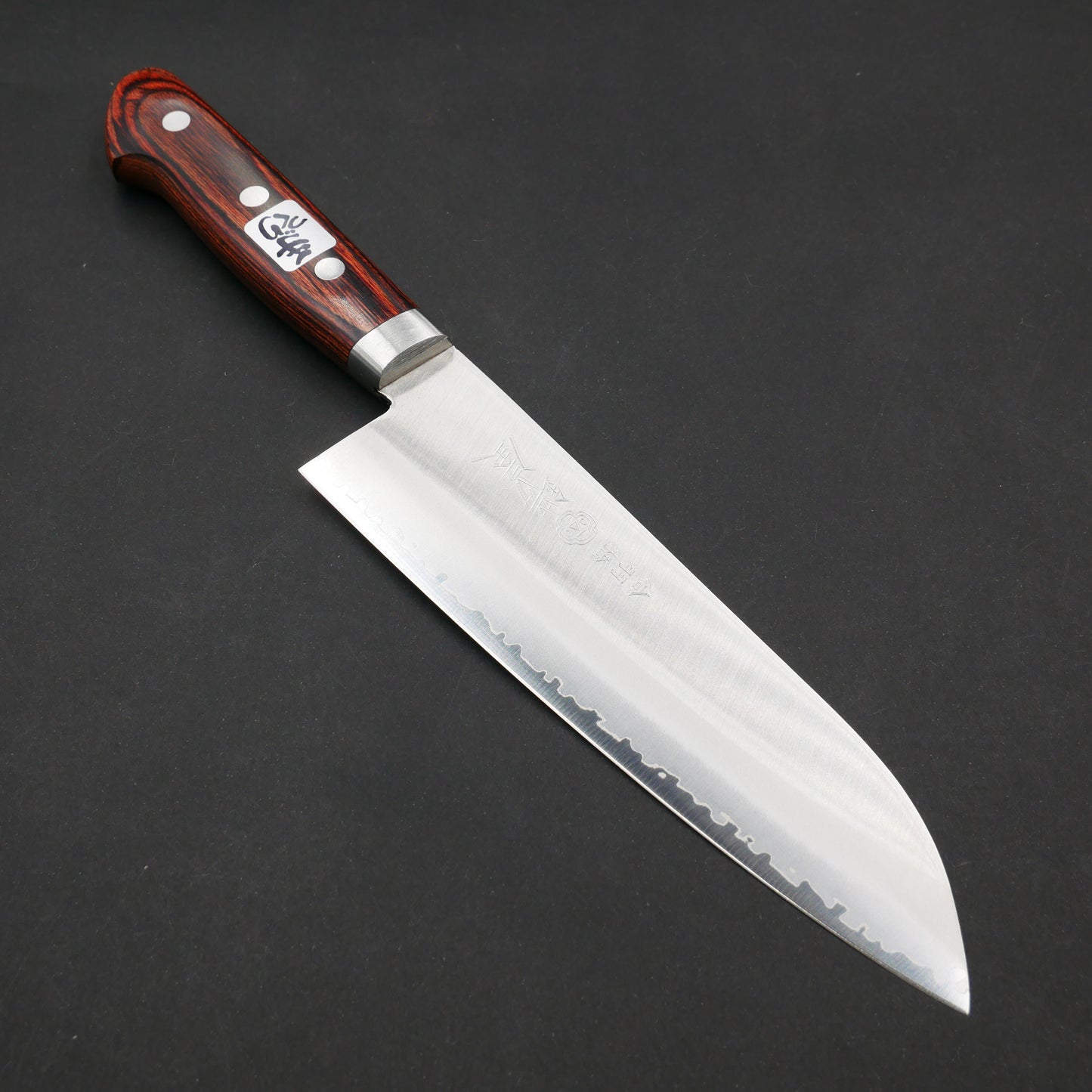 Swedish Steel Santoku Mahogany Handle