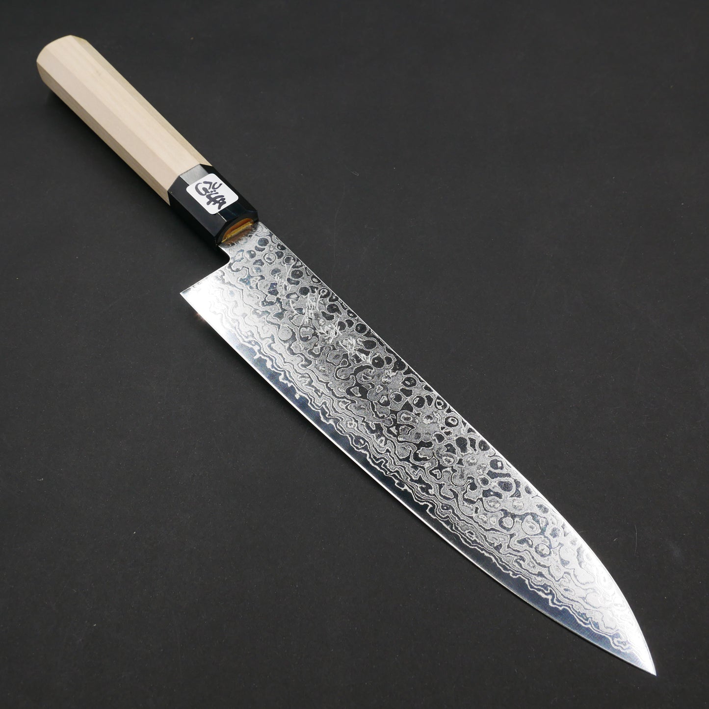 AUS10 Damascus Gyuto Magnolia Octagonal Handle