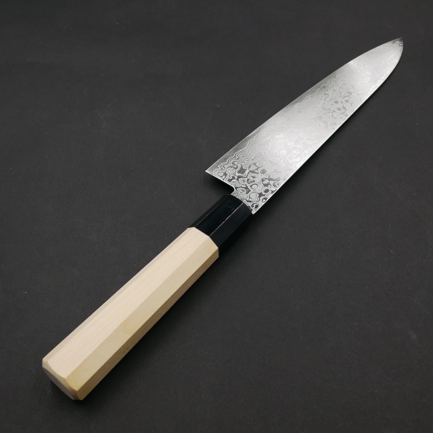 AUS10 Damascus Gyuto Magnolia Octagonal Handle