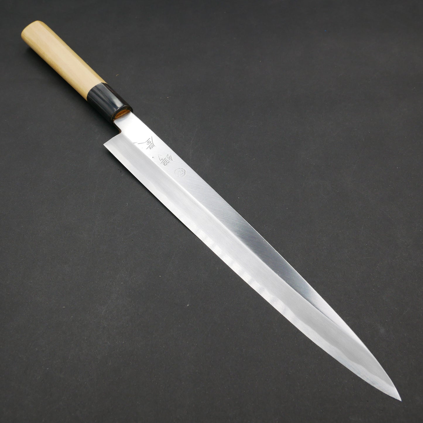 White#2 Carbon Steel Yanagiba Magnolia Handle