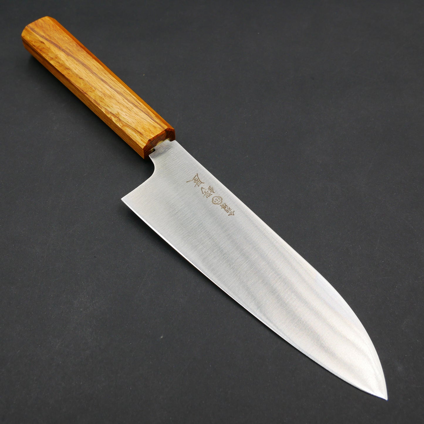 Molybdenum Steel Santoku Oak Octagonal Handle