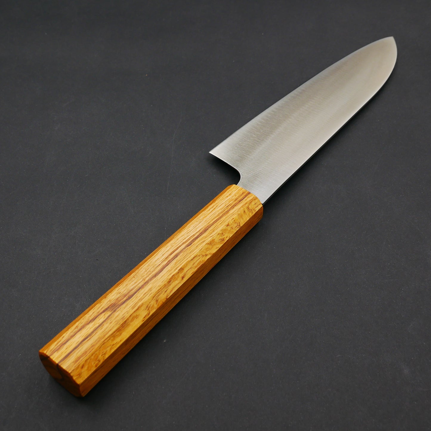 Molybdenum Steel Santoku Oak Octagonal Handle