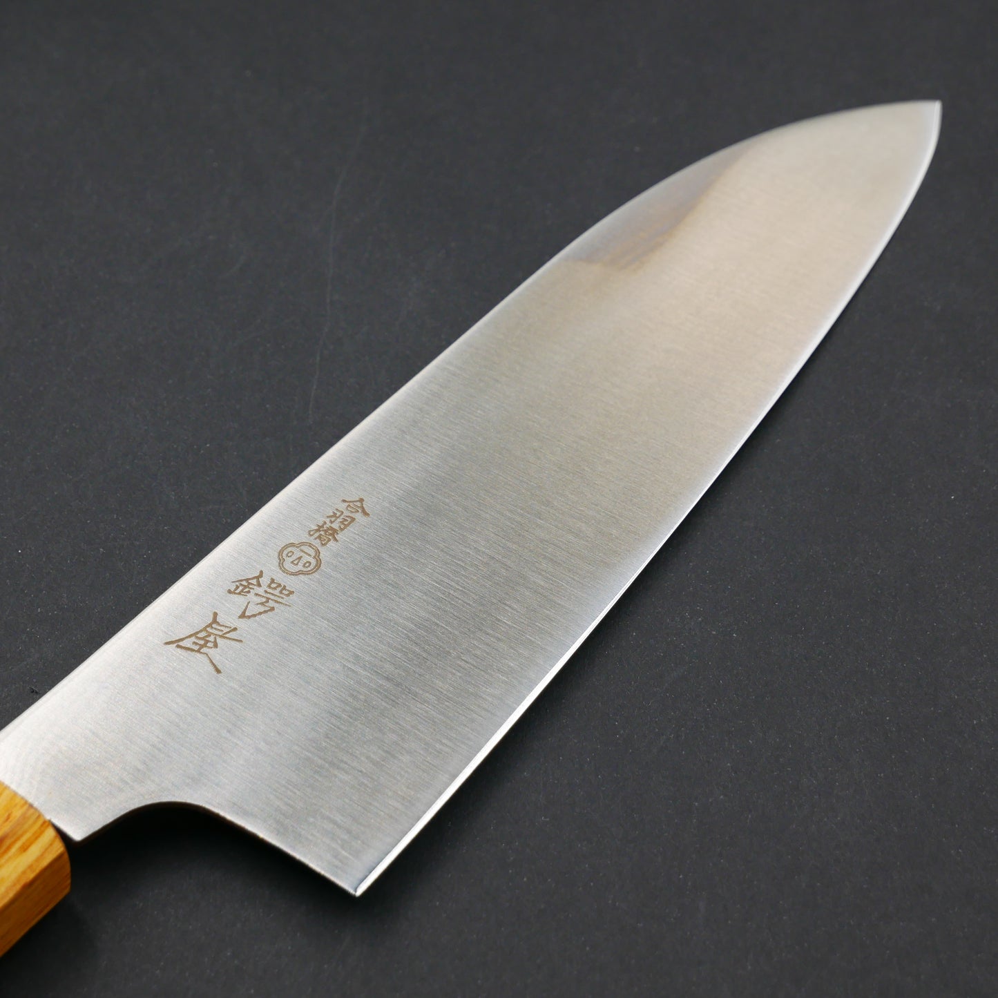 Molybdenum Steel Santoku Oak Octagonal Handle