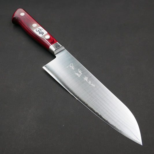 HSS Santoku Red Handle