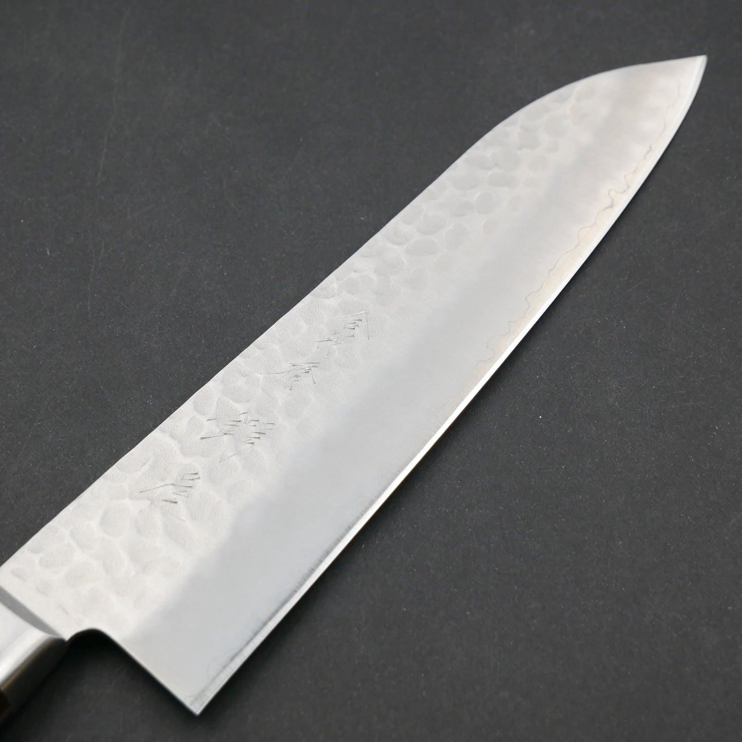 AUS8 Tsuchime Santoku Brown Handle