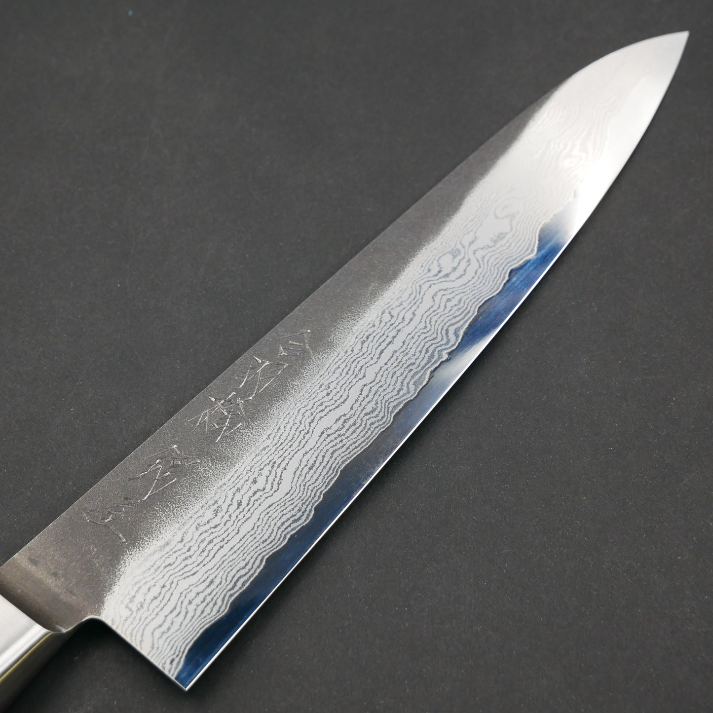 VG10 Kurouchi Multilayer Gyuto White Micarta Handle