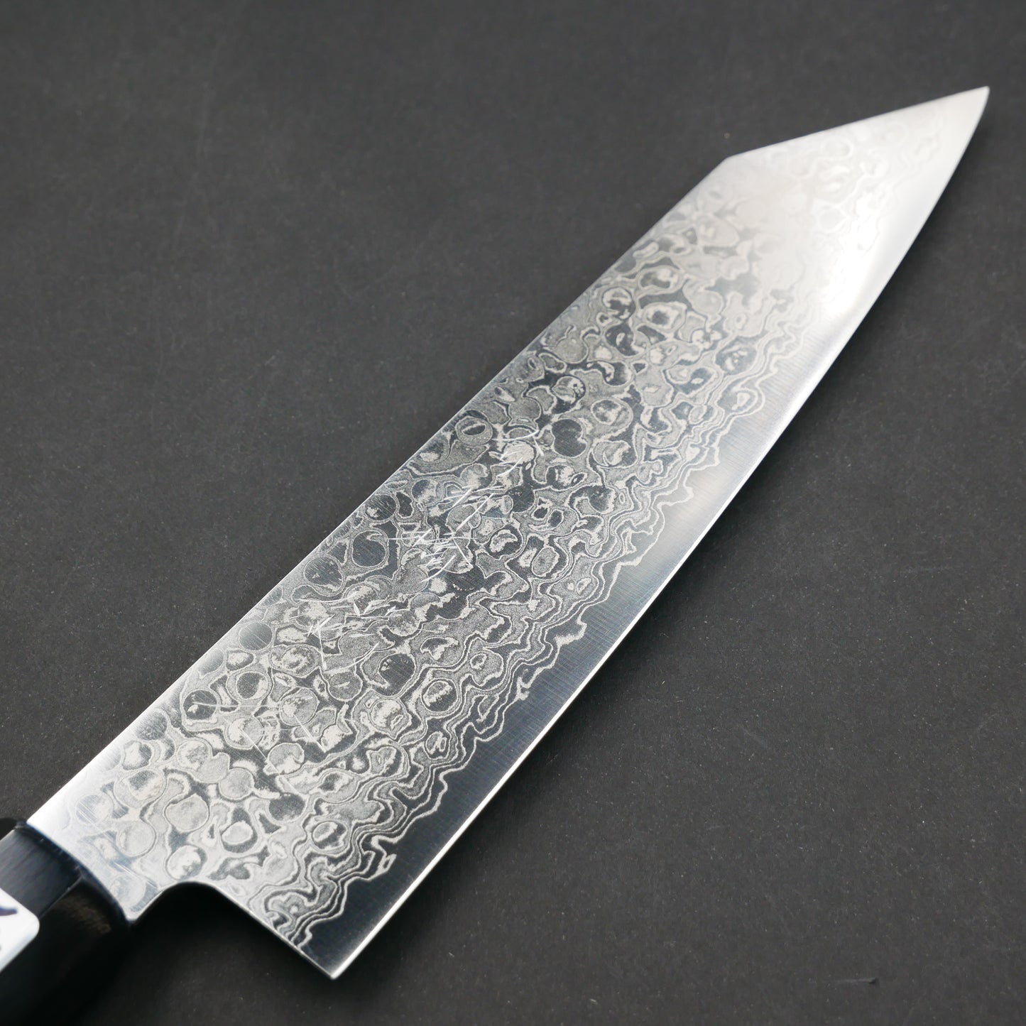 AUS10 Damascus Kiritsuke Santoku Magnolia Octagonal Handle