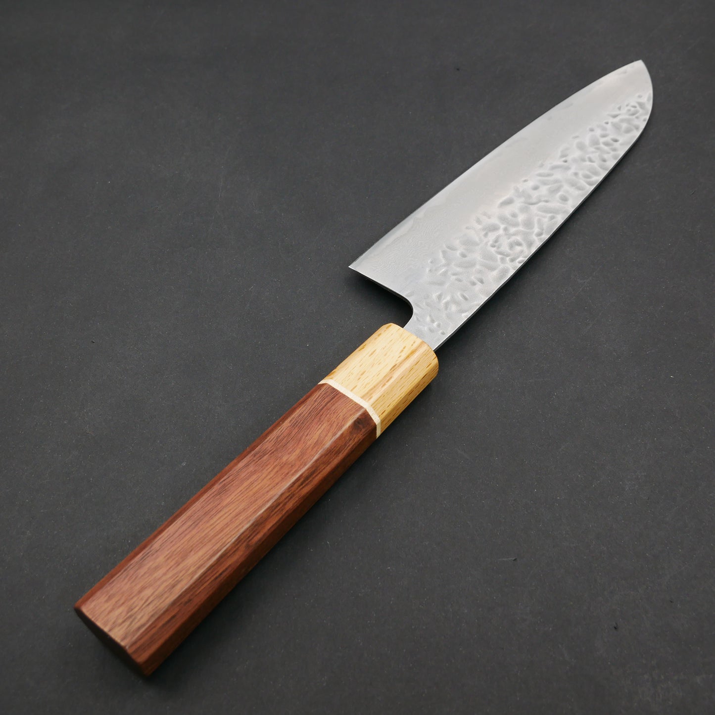 AUS10 Tsuchime Santoku Walnut Octagonal Handle