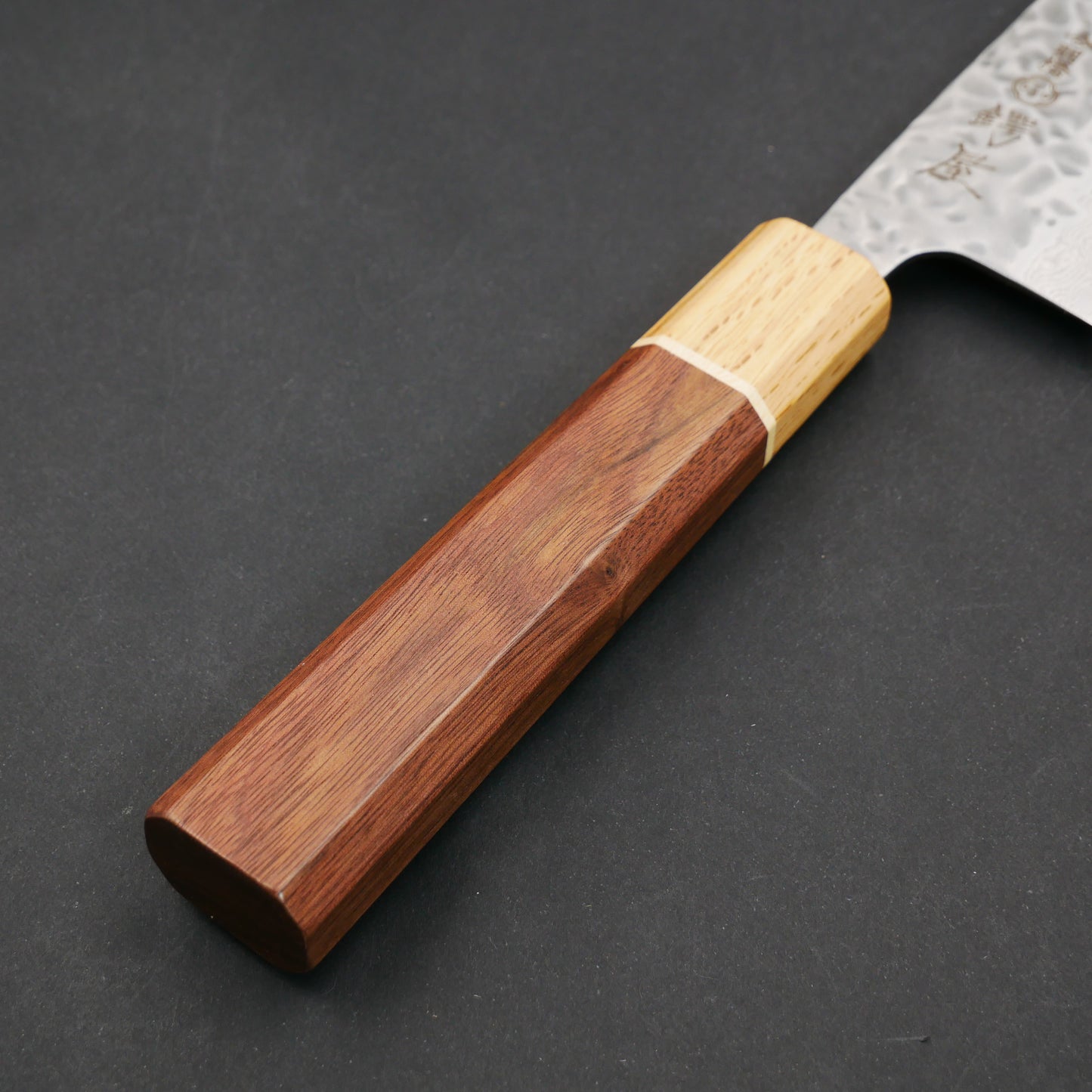 AUS10 Tsuchime Santoku Walnut Octagonal Handle