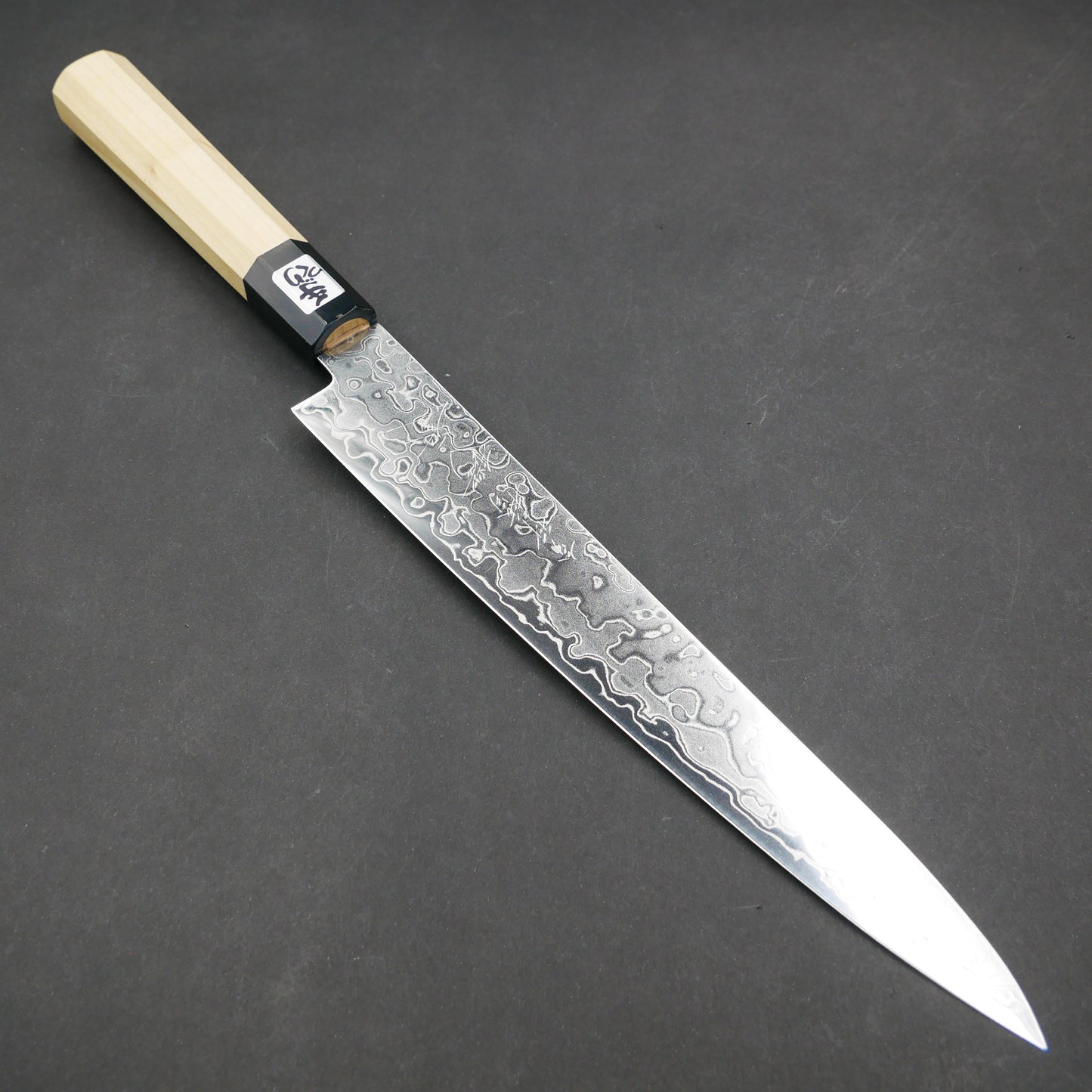 AUS10 Damascus Sujihiki Magnolia Octagonal Handle