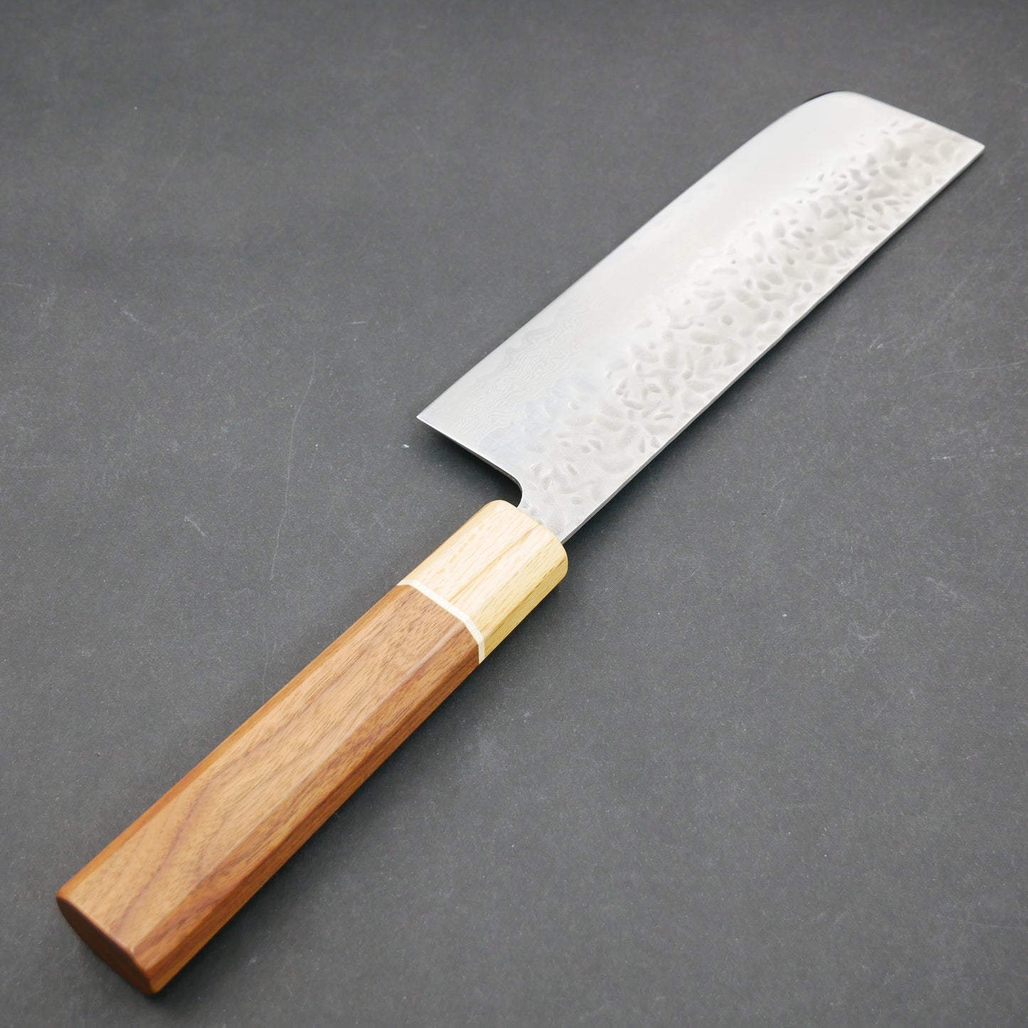 AUS10 Tsuchime Nakiri Walnut Octagonal Handle