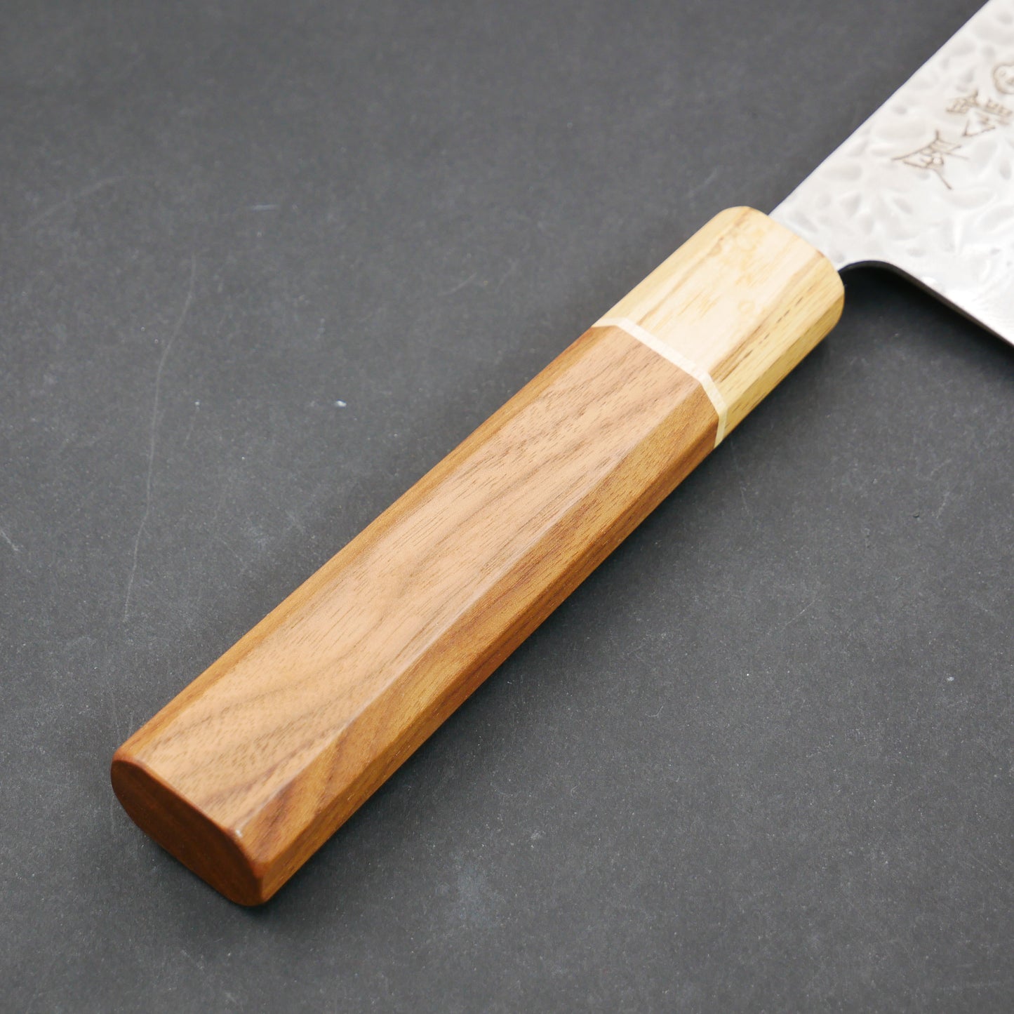 AUS10 Tsuchime Nakiri Walnut Octagonal Handle