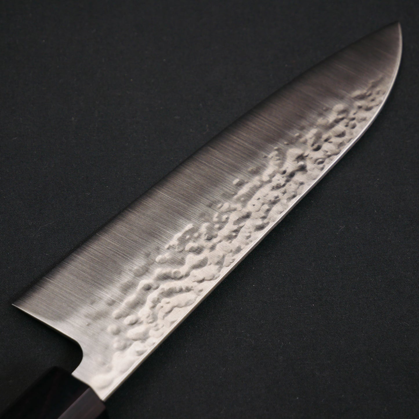 Molybdenum Vanadium Stainless Steel Tsuchime Santoku Walnut Octagonal Handle