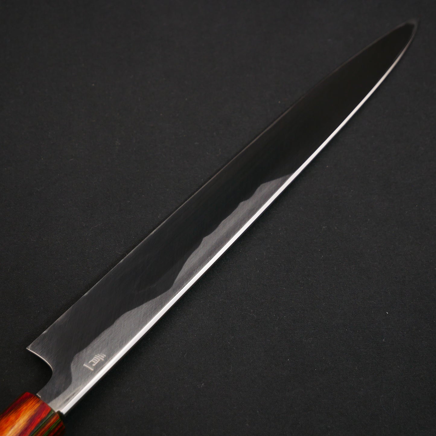 Blue#1 Carbon Steel Mirror-Finish Yanagiba Ebony Octagonal Handle