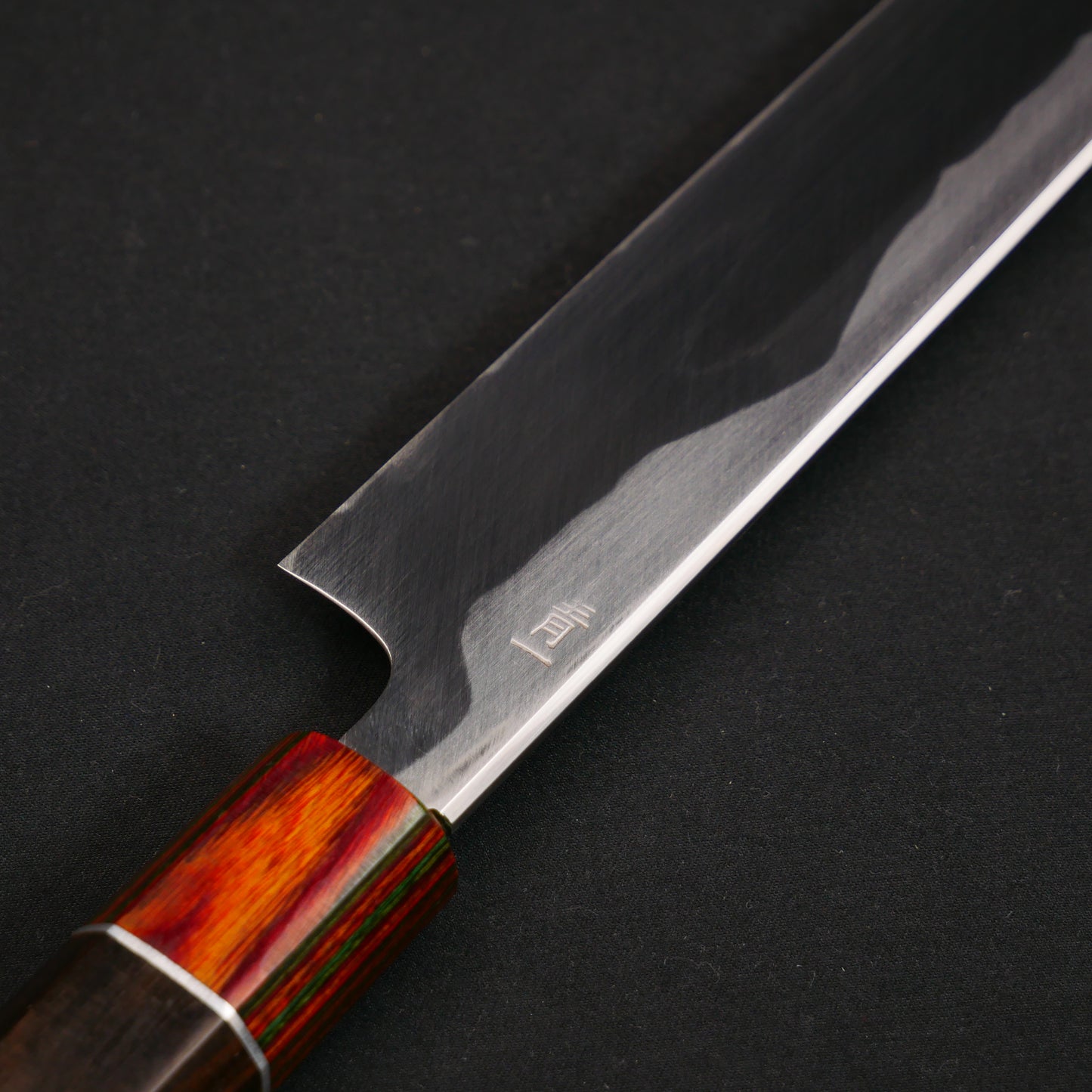 Blue#1 Carbon Steel Mirror-Finish Yanagiba Ebony Octagonal Handle