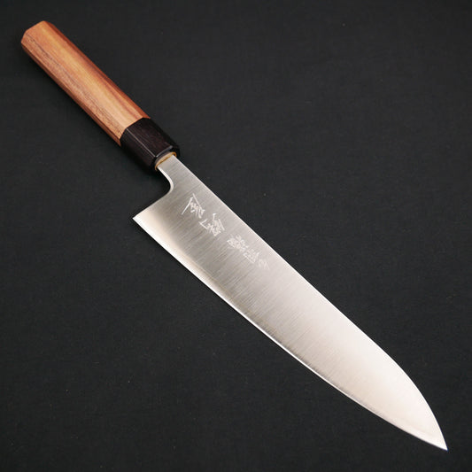 Silver#3 Stainless Steel Gyuto Walnut Octagonal Handle