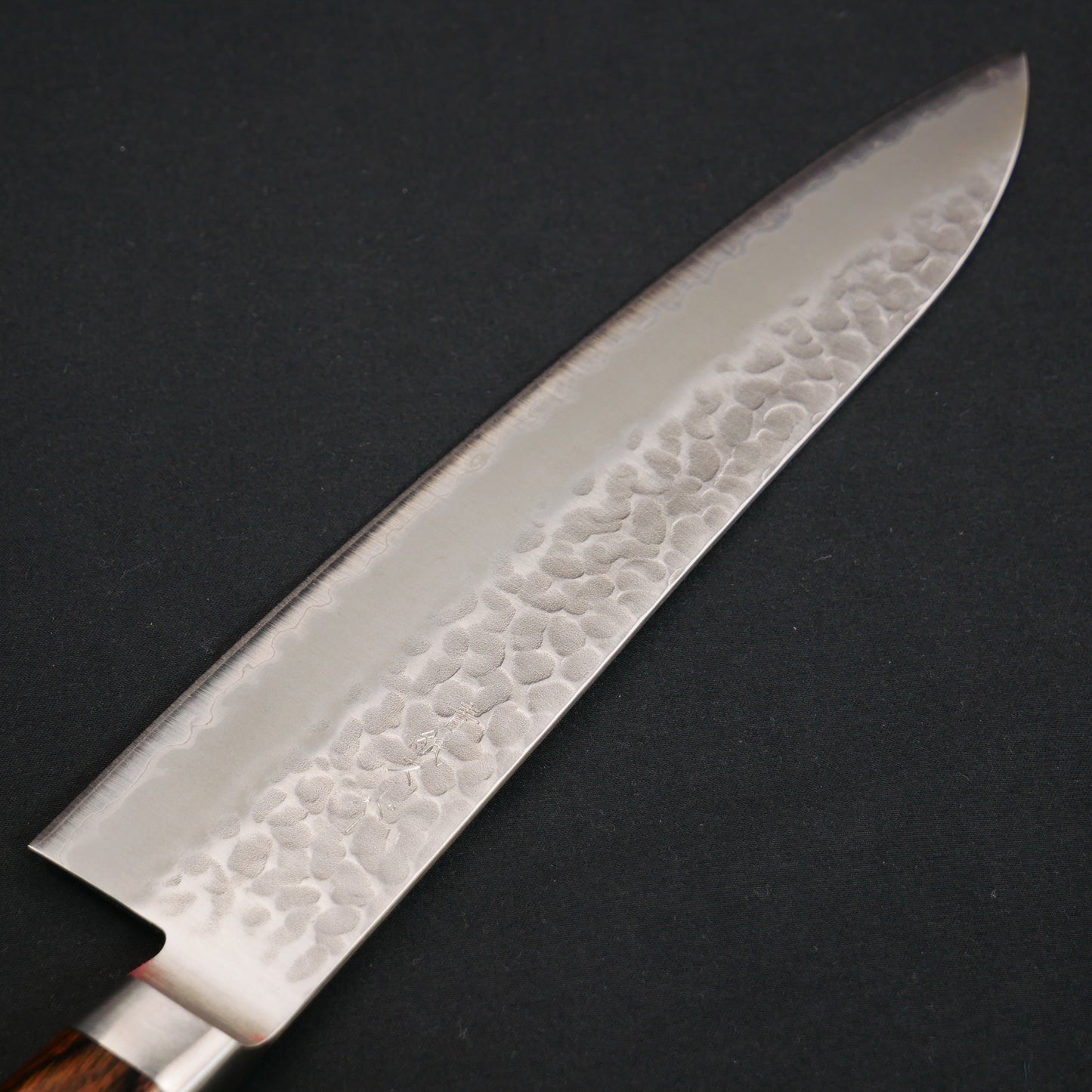 BlueSuper Carbon Steel Tsuchime StainlessClad Gyuto