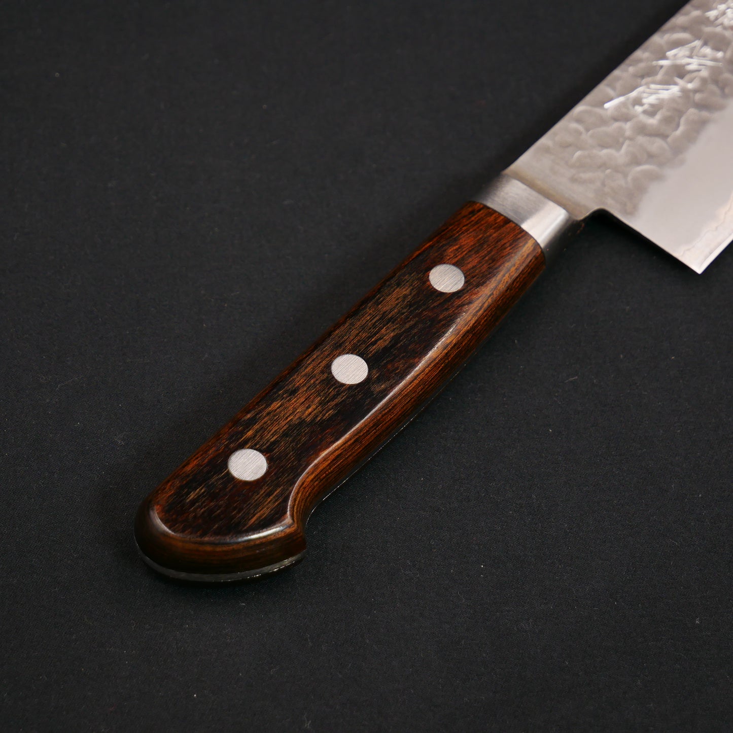 BlueSuper Carbon Steel Tsuchime StainlessClad Gyuto