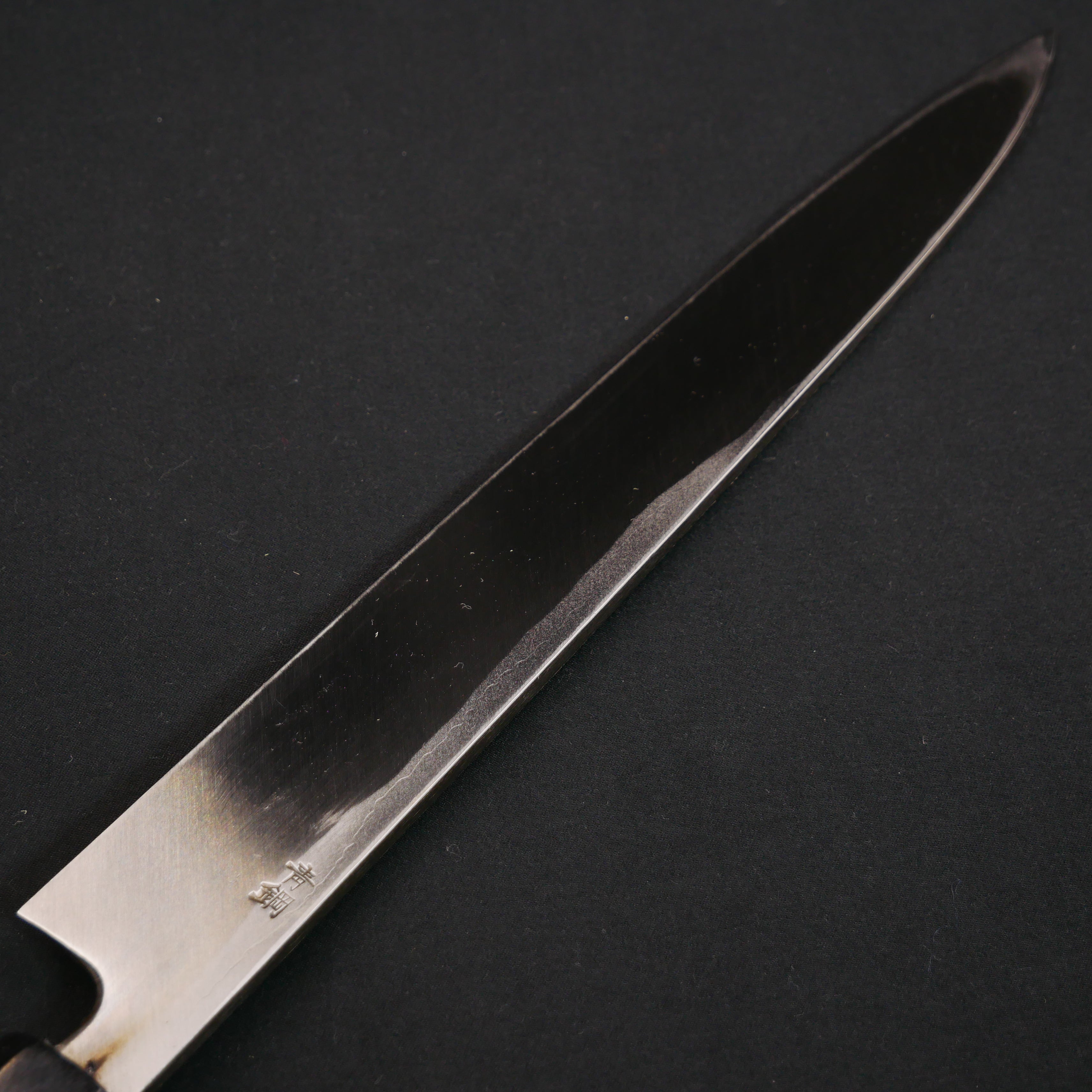 青二鋼 黒打 鎚目 柳刃 紫檀八角柄 – つば屋庖丁店