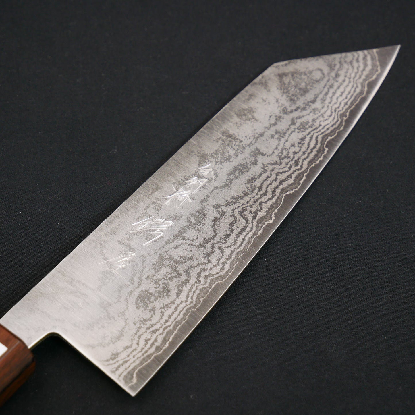 VG10 Damascus Kiritsuke Santoku Walnut Octagonal Handle