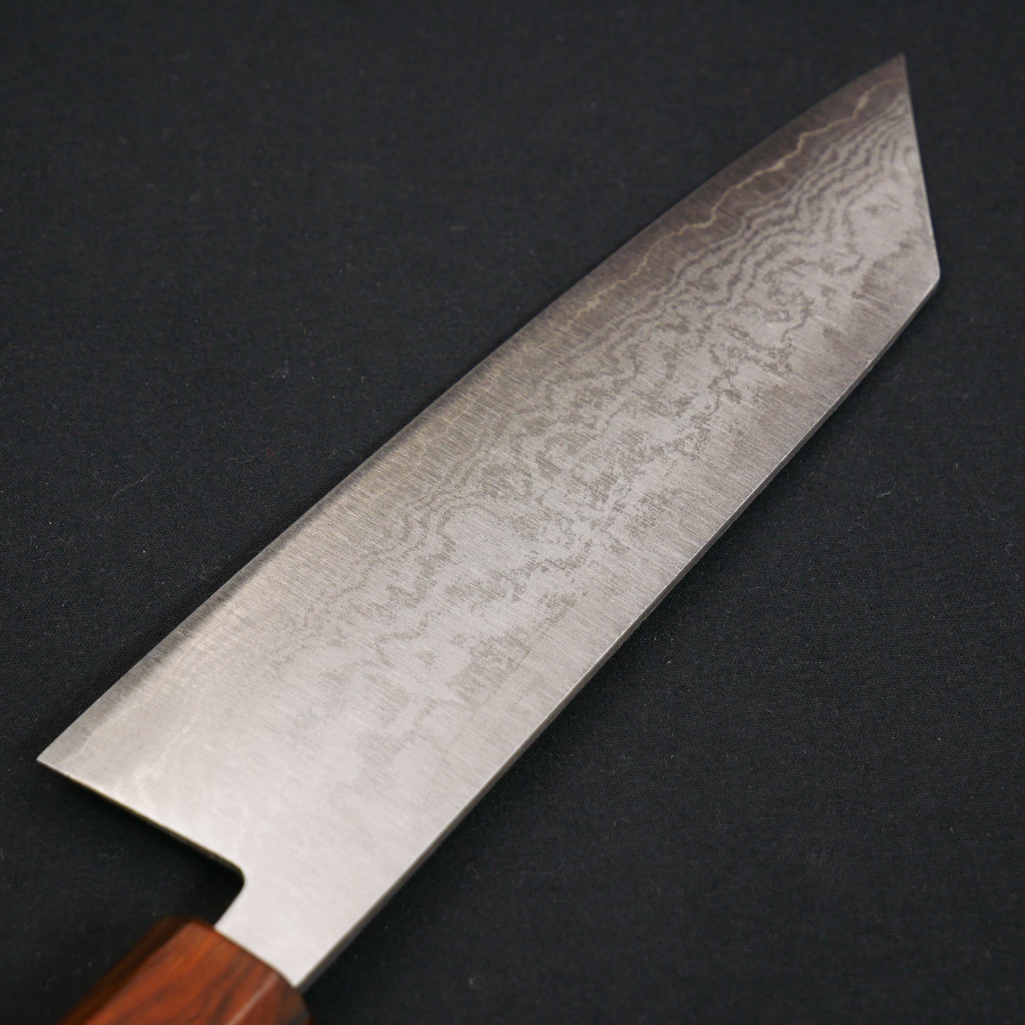 VG10 Damascus Kiritsuke Santoku Walnut Octagonal Handle